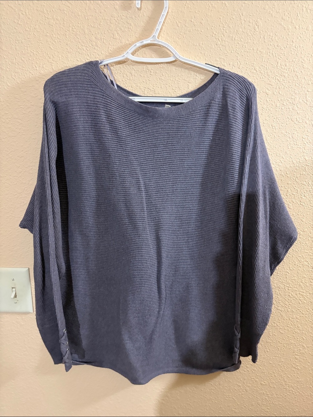 Maurice’s Slate Ribbed Boatneck Sweater